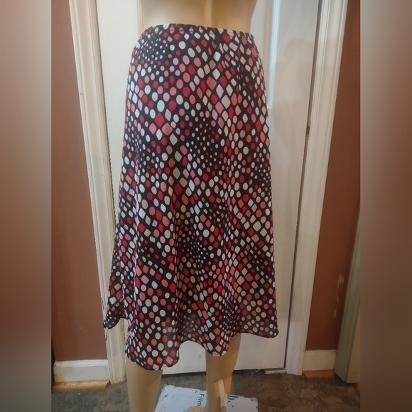 George women's plus size 22/24w multicolored polka dot skirt - Picture 4 of 4